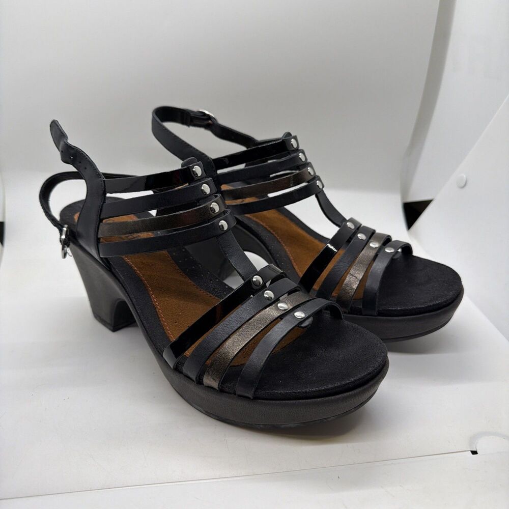 Cobb Hill by New Balance Black Leather Mary Jane Heels Size 8.5 M